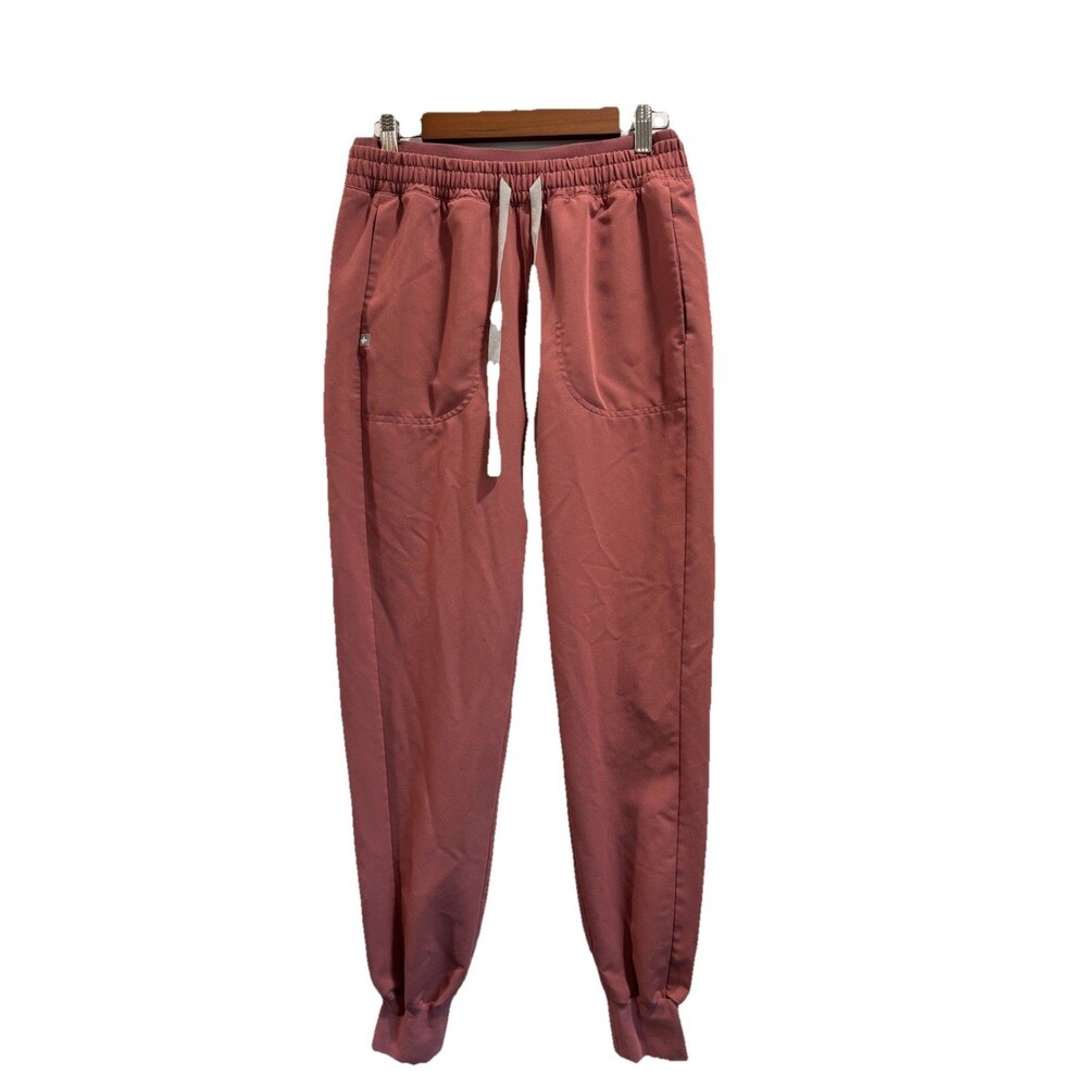 FIGS Zamora Scrub Jogger Pants Technical Collection Women's Small Mauve Pink